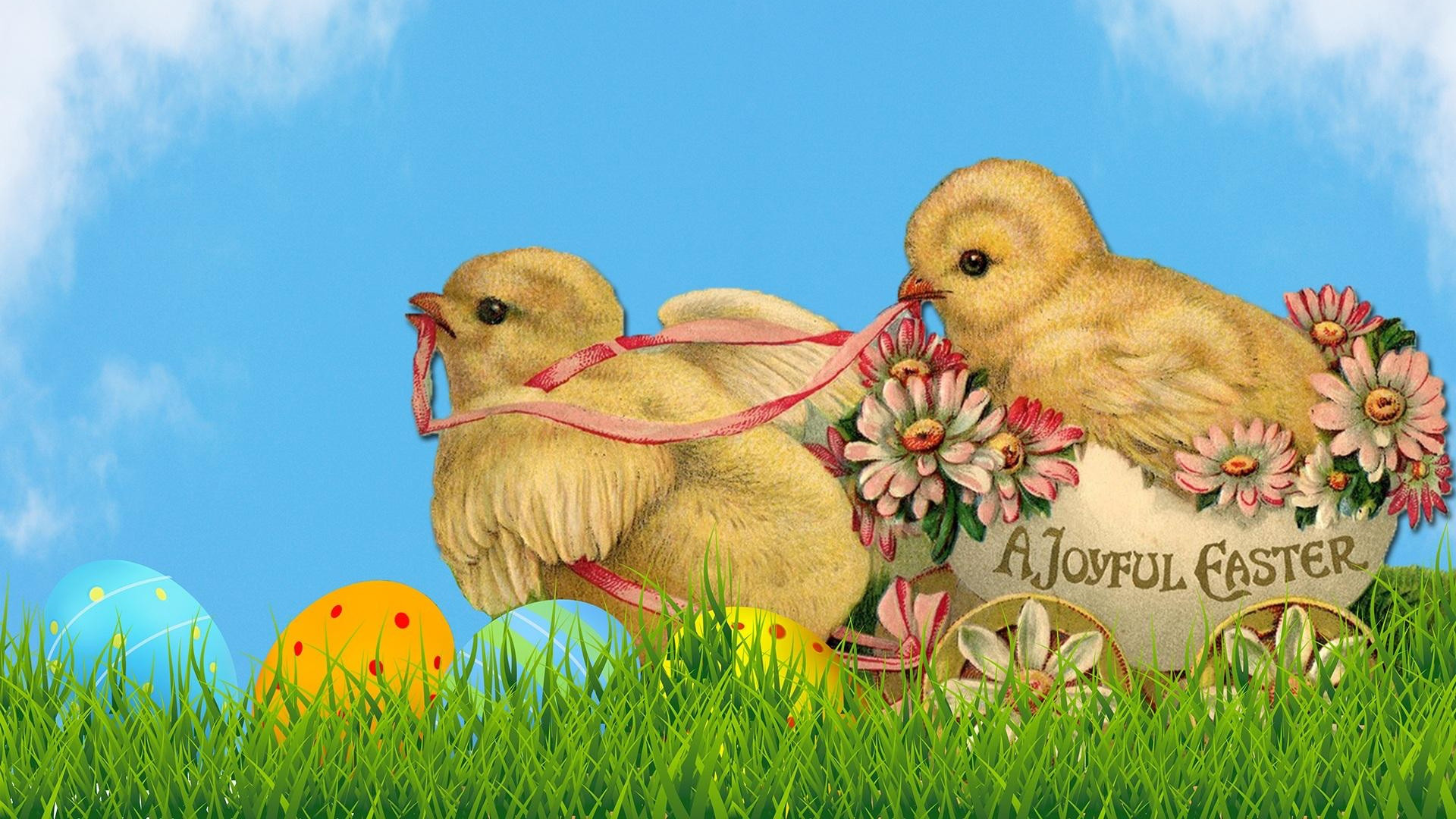 easter chicks representing spring and Easter celebrations