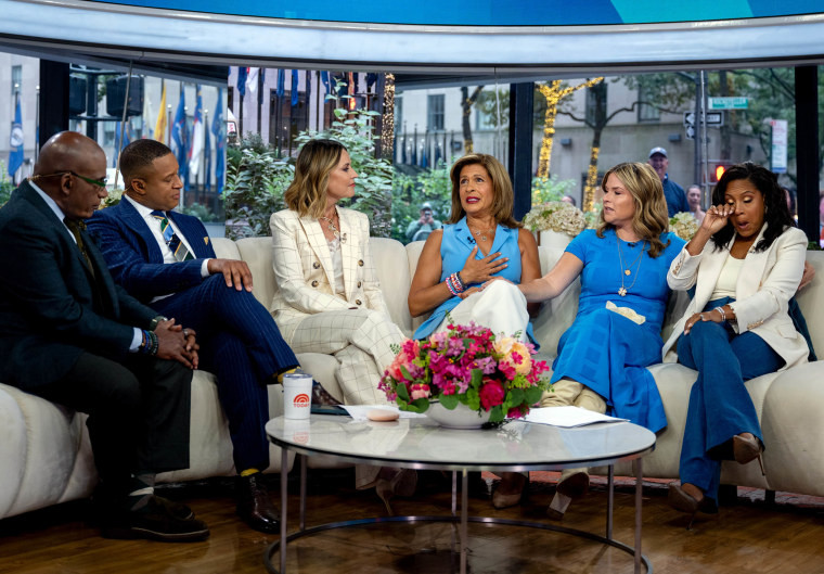 Hoda Kotb announcing her departure from the Today Show.