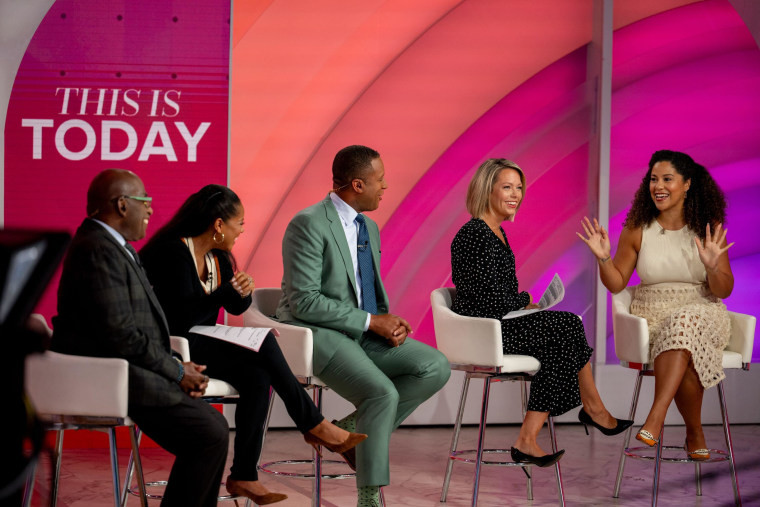 The Today Show anchors and editorial director Arianna Davis posing for a photo.