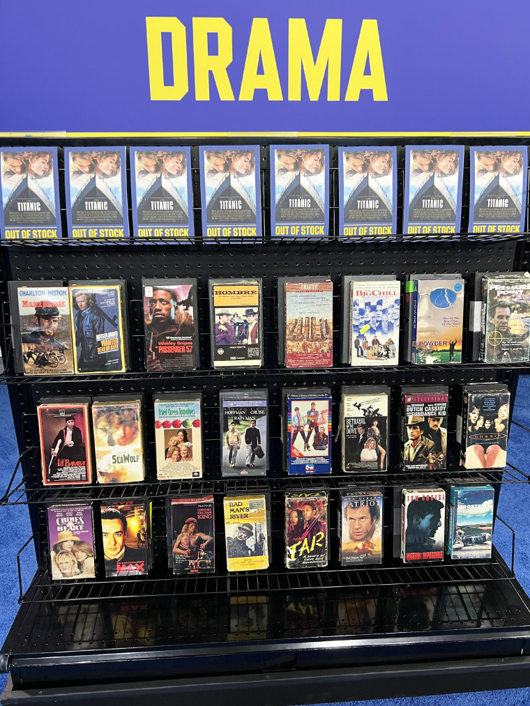 Behind the scenes of the Today Show's makeshift video store set for Halloween 2024.